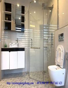 Phòng tắm kính mở hai chiều cực kỳ sang trọng và đẹp mắt